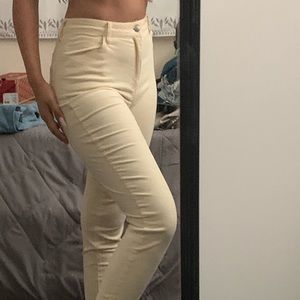 beige vintage jeans